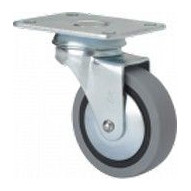 Rueda Gir 060mm 1-0190 Pl.070x055 025kg.liso Gom N/g Bd Pgi 2