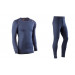 Juba 730Dn/L -"termica" conjunto de camiseta y pantalón interior de poliester. color marino.