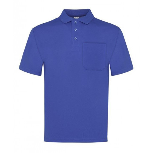 Polo Trabajo M Bolsillo Alg/poli/cool M/corta Az 100 Vesin