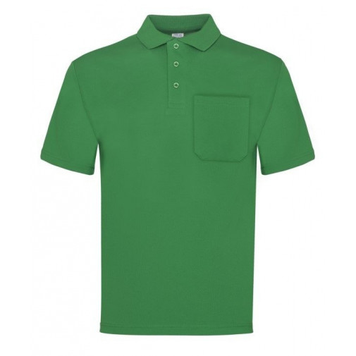 Polo Trabajo L Bolsillo Alg/poli/cool M/corta Ver 100 Vesin