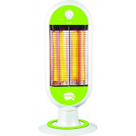 Estufa Elec 1000w Fibra Carbono 2 Barras Oscilante Vivahogar