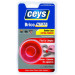 Ceys - Bricocinta Transparente - Extrafuerte - Doble cara - 100% adhesivo - 1,5 M x 19 MM