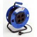 Tayg 777608 - Enrollacable 4 bases, 250 V, 13 A, 4.000 W, Cable H05VV-F 3G1.5, 50 metros, Color Azul Y Negro