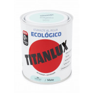 Esmalte Acril Mate 750 Ml Ver/min Al Agua Ecologico Titanlux