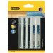 STANLEY STA27030-XJ - Juego de 5 hojas HCS/HSS. Para distintos cortes en madera  60mm y cortes en metal 0.8mm-4mm
