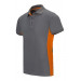 VELILLA 105504  Polo Bicolor Manga Corta  Color Gris y Naranja  Talla M