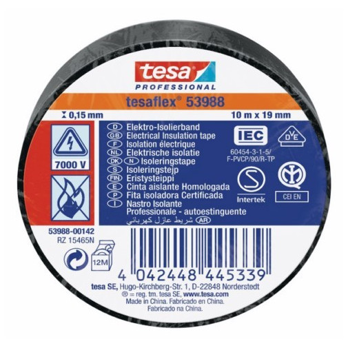 Cinta Aisl. 10mt X 19mm Tesataape Pvc Ne 53988-00142-00