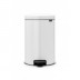 Cubo Bas. C/pedal 20l Cub.extr. Inox Bl Newicon Brabantia
