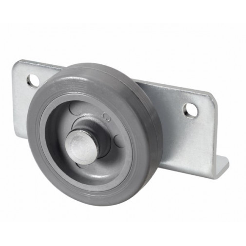 Rueda Fija Soporte 050mm 1-0775 Angular 060kg Goma Gr 63n50-