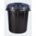 Cubo Ind 70 Lt Denox Pp Negro Con Tapa 13260
