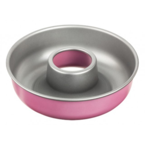 Molde Horno Savarin 28cm Alu Rosa Fackelmann