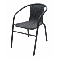 Silla Jard 53x58x75cm Natuur Hierro/ratan Gr