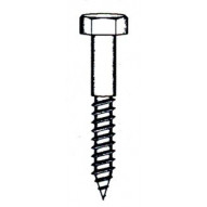 Tornillo Barraquero 571 08x40mm Cinc Nivel 5 Pz