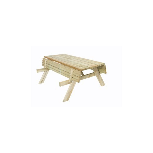 Mesa Picnic 200x74x154cm 8 Commensales Gardiun Mad Bancos Ab