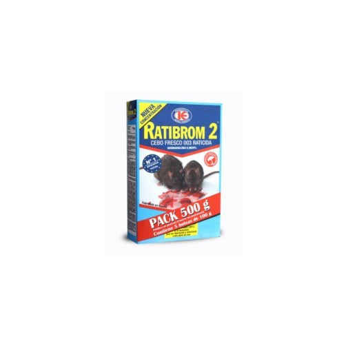 Raticida Cebo Fresco Ratibrom-2 D01.369 500 Gr
