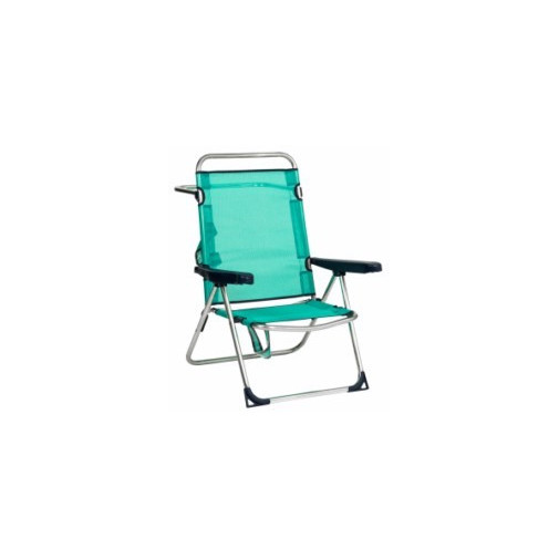 Silla Playa Cama Alta Alco Alum/fibrel Az Ver 671alf-0030