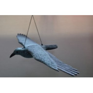 Cuervo Jard 42x18x16cm Eolico Natuur Pl Nt125052