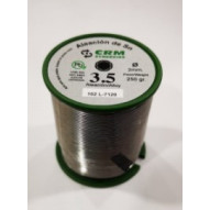 Estaño Sold Plata 250gr-2mm 3,5% Aleacion 102 Crm 0