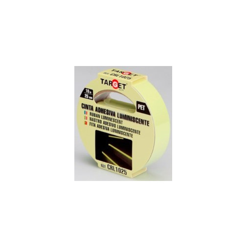 Cinta Adh 25mmx 10mt Señalizacion Luminiscente Pet Target
