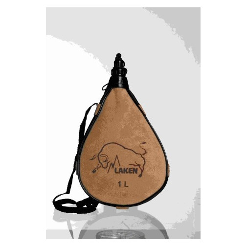 Bota Vino Recta 1,0lt Cuero-serraje Pocket Laken