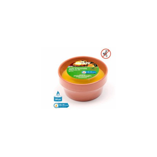 Vela Jard 16x8,50cm Citron. Monty Terrac 3 Mechas 95003 0