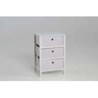 Cajonera Orden 60x41x32cm Armable Madera / Tela Bl Closet No