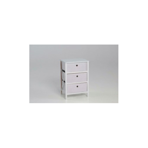 Cajonera Orden 60x41x32cm Armable Madera / Tela Bl Closet No