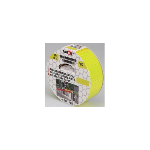 Cinta Adh 50mmx33mt Señalizacion Target Pvc Ver Reflectante