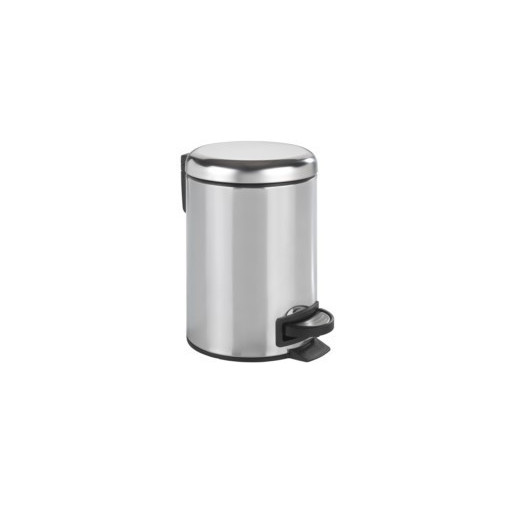 Cubo Baño C/pedal 3lt-17x25cm Inox Leman Wenko