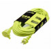 Masterplug Cable Alargador de Corriente 10m, Prolongador Schuko, Extension Electico para Exterior IP44, Verde