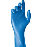 Guante Desechable S07 Escamado Gripazz Nitr. Az 580 Bl/7