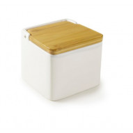 Salero Coc Cuadrado 11x11x10cm C/tapa Ceram Ibili 1 Ud