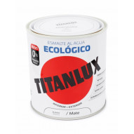 Esmalte Acril Mate 250 Ml Bl Al Agua Ecologico Titanlux