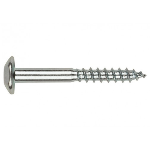 Tornillo Inviolable 07x090mm Cabeza Red. Cinc Index 100 Pz