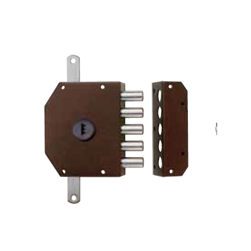 Cerradura Seguridad  3 Puntos Dorada 913101 Izquierdas