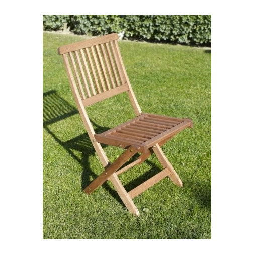 Silla Plegable S/brazos Madera 2