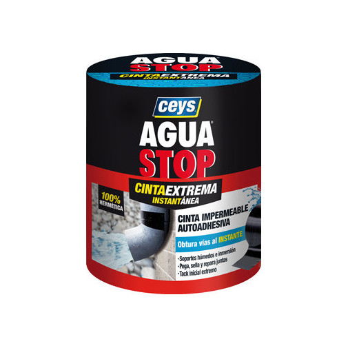 Cinta Adh 100mmx1,5mt Fuga/grie Impermeable Tra Aguastop Cey