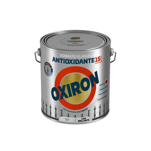Esmalte Antioxi. Bri. 2,5 Lt Bl Ext. Liso Titan Oxiron Al Ag