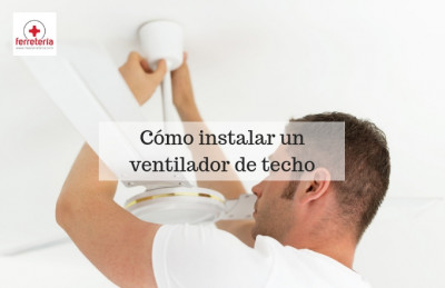 ¿Como colocar un ventilador de techo?