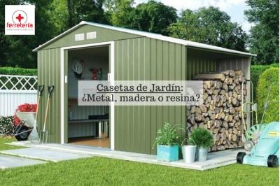 Casetas de Jardín: ¿Metal, madera o resina?
