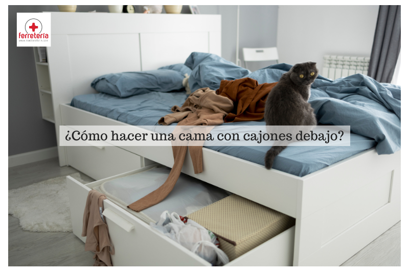 ¿Cómo hacer una cama con cajones debajo?