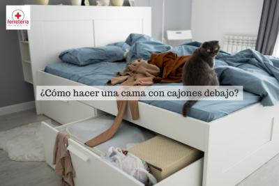 ¿Cómo hacer una cama con cajones debajo?