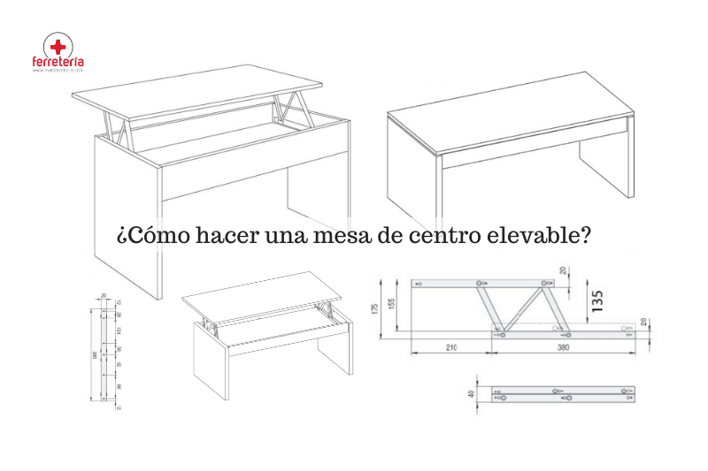 ¿Cómo hacer una mesa de centro elevable?