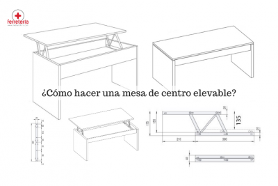 ¿Cómo hacer una mesa de centro elevable?