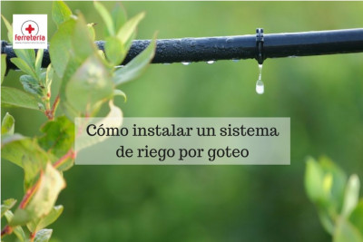 Cómo instalar un sistema de riego por goteo